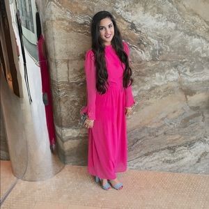 Asos maxi pink dress
